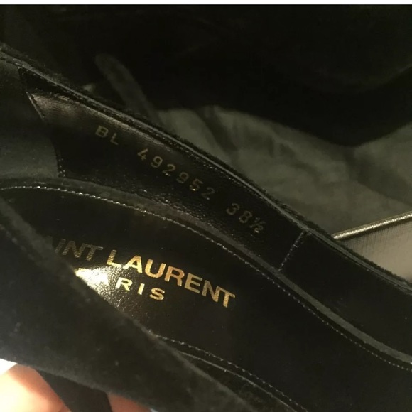 YSL Saint Laurent Velvet Anja Pumps/ Heels - Picture 4 of 5